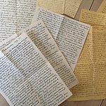 Hier de brieven van Josua naar zijn zoon Harry. Ook Harry heeft twee briefkaarten geschreven naar Joshua. 