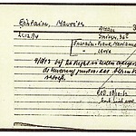 Inventaris kaart Kamp Westerbork van Maurits Ephraim geb 22-12-1894 op transport 19-10-1942 (2)