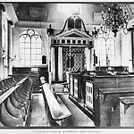 Het interieur van de Synagoge in Leiden