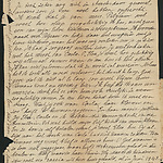 Brief van de moeder van Carla over het niet terugkeren van haar dochters Carla en Rachel, november 1945