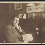 Foto van Jacques Hartog met handgeschreven opdracht voor Dina, 1916