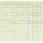 Inventaris Gevangene Persoonskaart Kamp Vught van Alida Kesner-Reens geboren 04-06-1920 op transport naar Kamp Westerbork op 11-09-1943