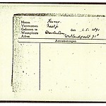 Inventaris kaart Kamp Westerbork van Raatje Kesner-Ephraim geboren 05-05-1898 op transport naar Auschwitz op 14-08-1942 (2)