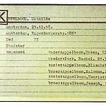Inventaris kaart Kamp Westerbork van Mathilde Appelboom geboren 29-12-1918 op transport naar Sobibor op 01-06-1943_2