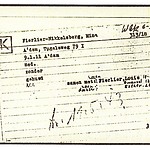 Inventaris kaart Kamp Westerbork van Mina Fierlier-Nikkelsberg geboren 09-01-1911 op transport naar Sobibor op 11-05-1943