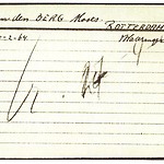 Inventaris kaart Kamp Westerbork van Moses van den Berg geboren 10-02-1864 op transport naar Sobibor op 27-04-1943