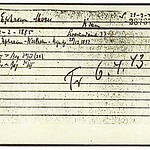 Inventaris kaart Kamp Westerbork van Mozes Ephraim geboren 14-02-1885 op transport naar Sobibor op 06-04-1943