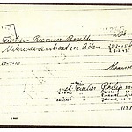 Inventaris kaart Kamp Westerbork van Rosette Fierlier-Beesemer geboren 20-07-1910 op transport naar Sobibor op 06-04-1943