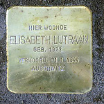 Stolpersteine ter herinnering aan Elisabeth Lutraan (1923-1944)