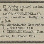 15-10-1917, POZc. Jacob Zeehandelaar, opa en oma Jacob en Sara.jpg