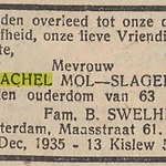 13-12-1935, NIW Rachel Mol-Slager overlijdensbericht.jpg