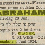 20-6-1924, NIW, Abraham Slager zoon van Henrij en Naatje.jpg