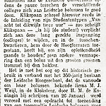 28 januari 1925 / Het Leidsch Dagblad kondigt de vorstelijke status van bakker Weijl aan.