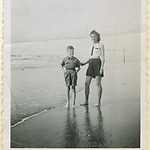 Robbie Alter en (mijn moeder) Bep (de Bruijn), 1937