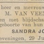 Geboorte Sandra, Haagsche Courant  29-06-1939.jpg
