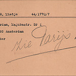 Archiefkaart 003 Joodse Raad Mietje Kapper geboren 18-05-1893.jpg