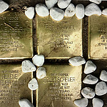 The Stumbling stones for those who died in the concentration camps