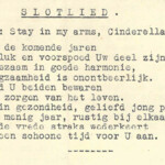 Liedjes ter gelegenheid van het huwelijk van Catharina van Praagh en Samuel Boas op 25 maart 1942 in Huize "Geestbrugweg 60", Rijswijk